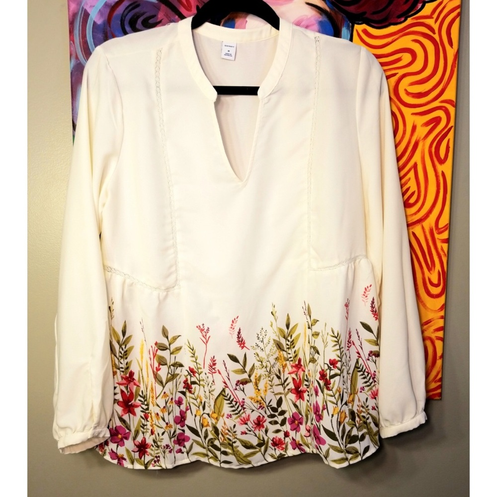 Old Navy Floral Babydoll Top